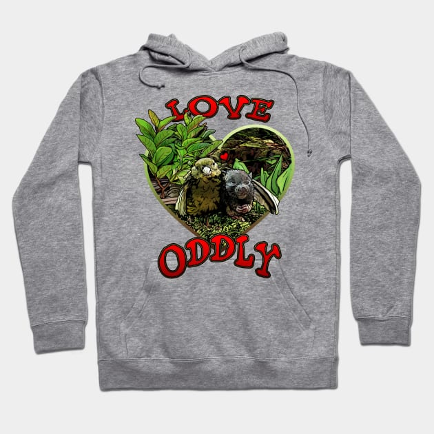 Love Oddly Hoodie by ImpArtbyTorg